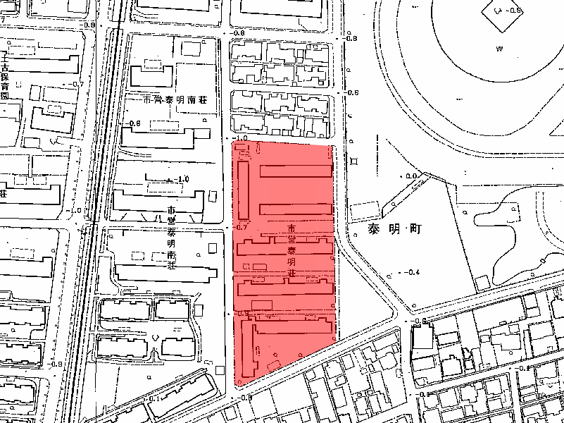 地図:市営泰明南荘