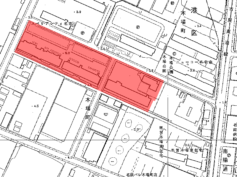 地図:スペリアシティ名南4から6