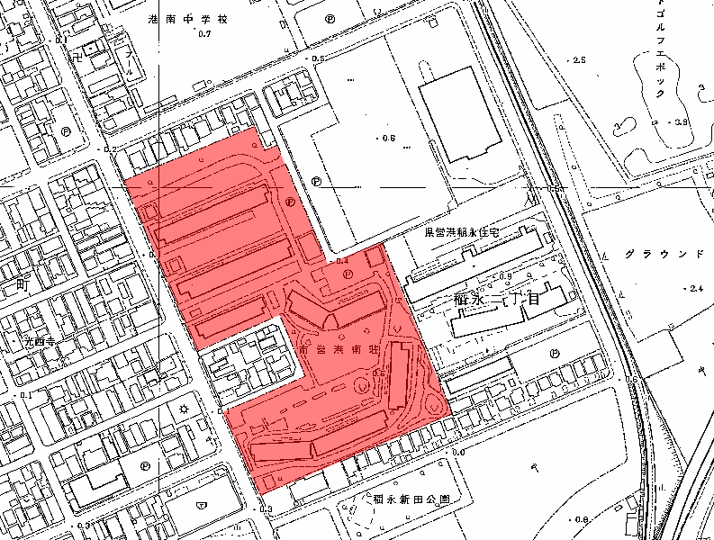 地図:市営港南荘