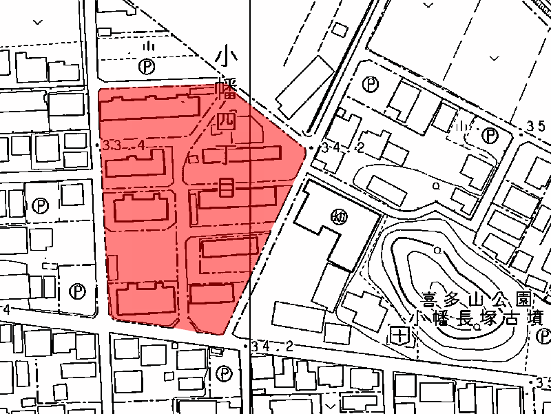 地図:中日新聞喜多山社宅