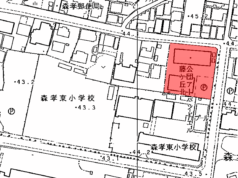 地図:アーバンドエル藤ケ丘北