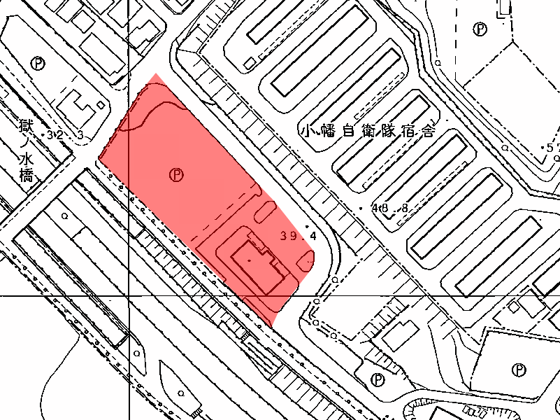 地図:自衛隊小幡北山宿舎
