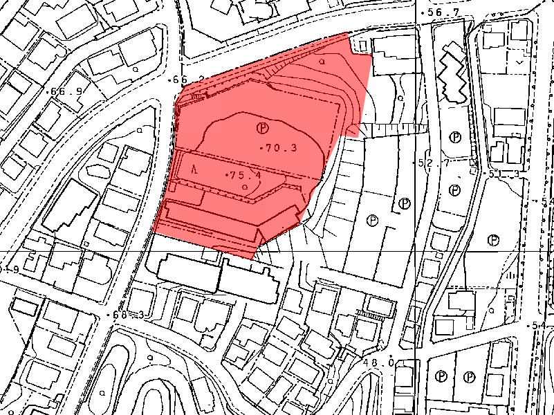 地図:ライオンズヒルズ高峰グランフォート