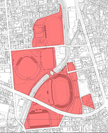地図:瑞穂運動場