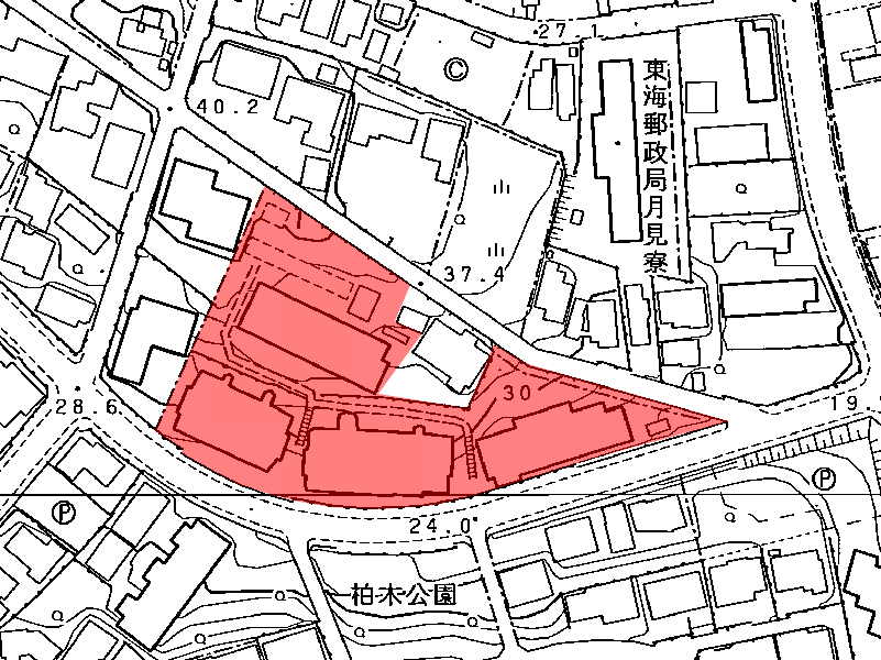 地図:月見ケ岡シティハウス
