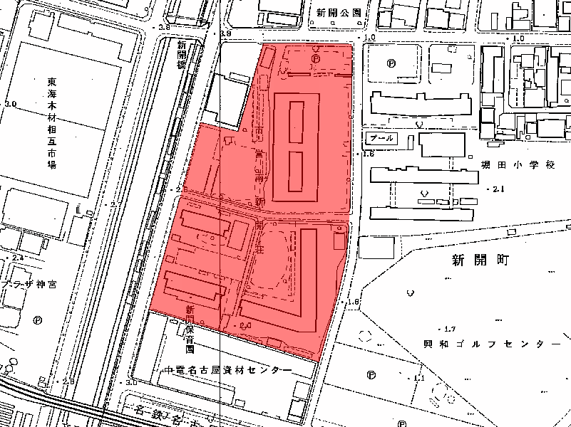 地図：市営南新開荘