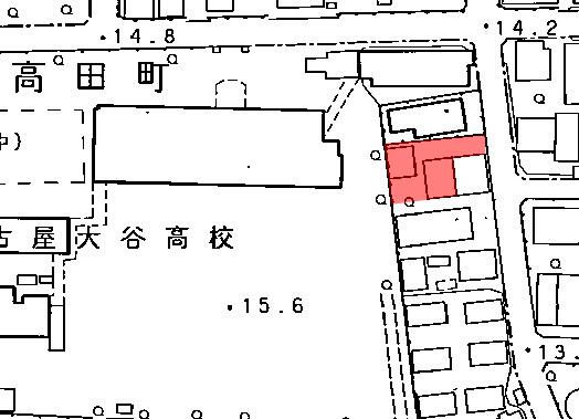 地図：高田町5丁目団地