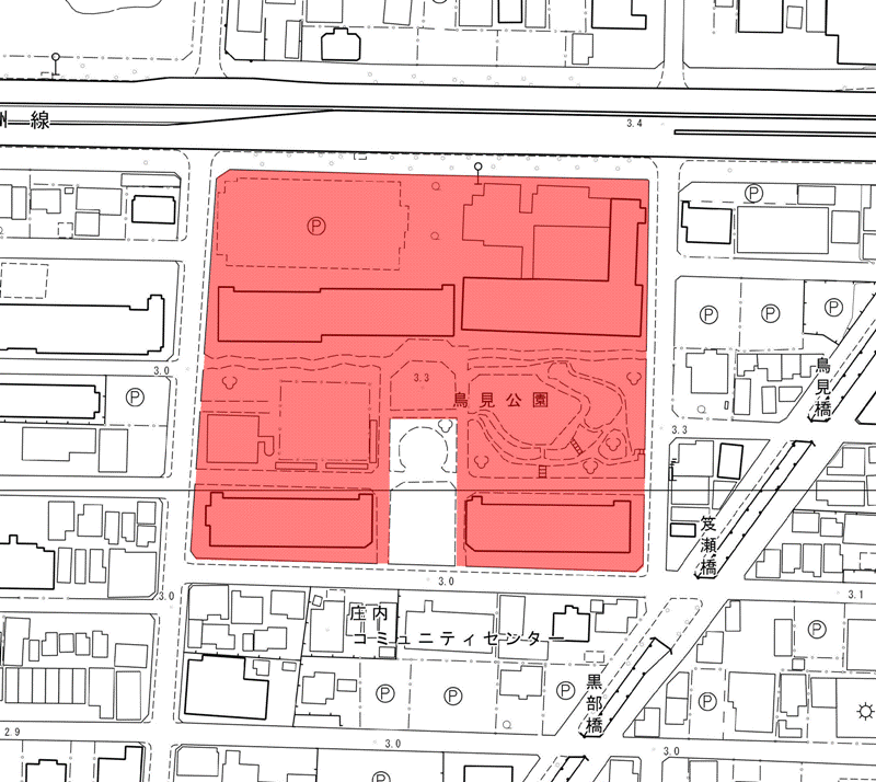 地図:パークシティ鳥見