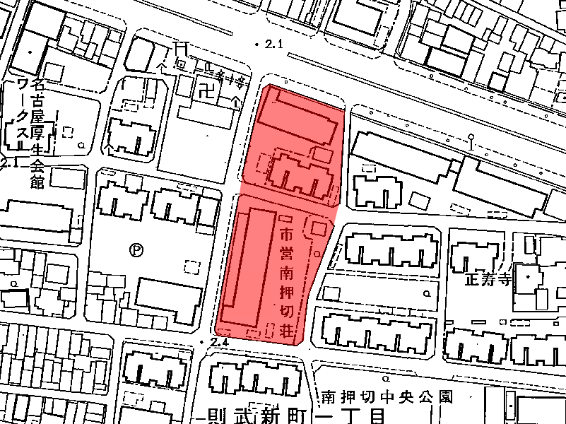 地図：市営 南押切荘(1)