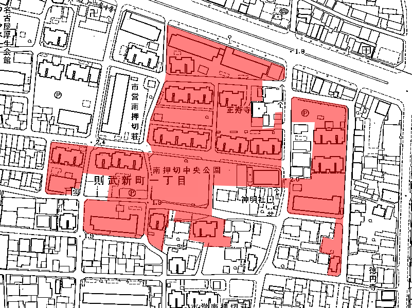 地図：市営 南押切荘(2)