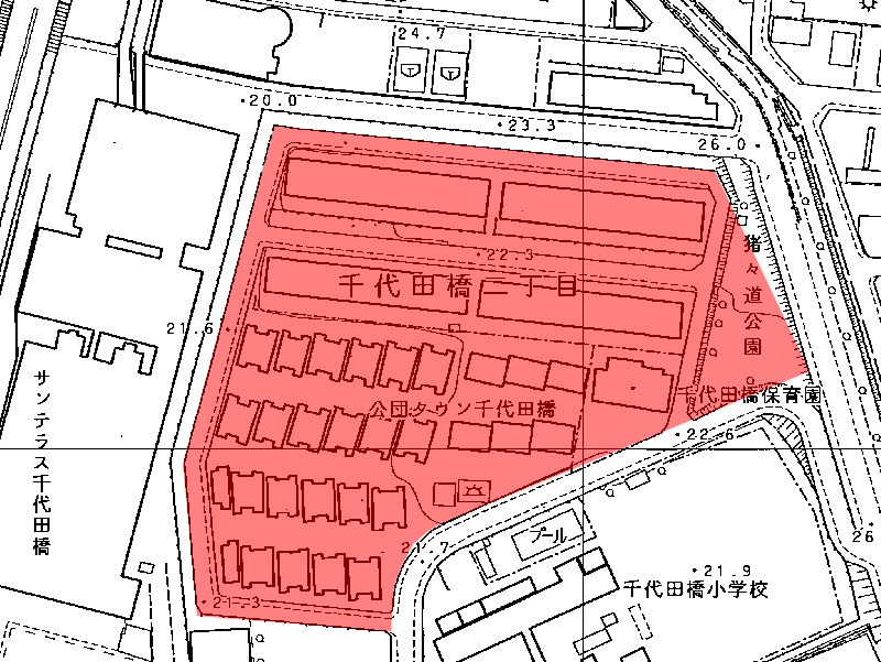 地図:タウン千代田橋