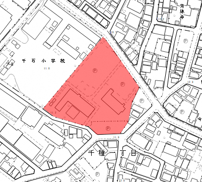 地図：鹿島千種社宅