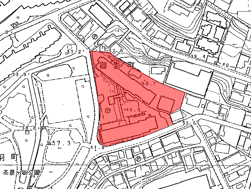 地図:御影パ-クハイツ