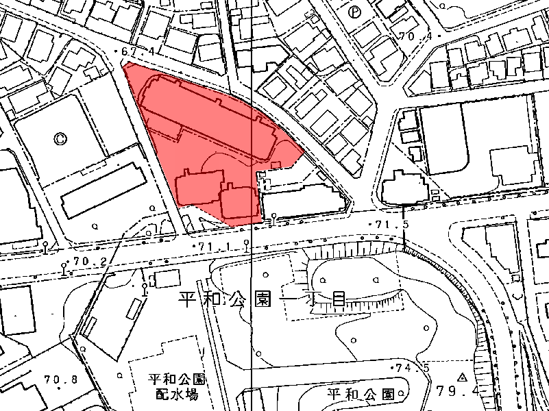 地図:光ケ丘パ-クハイツ
