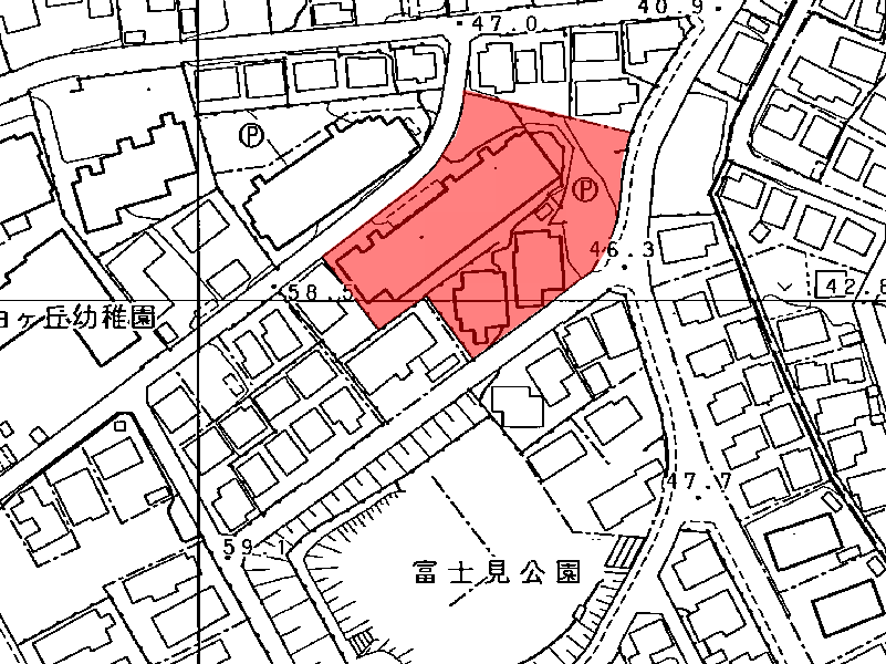 地図:富士見台パ-クハイツ1・2番館