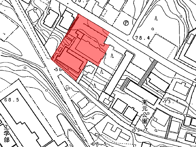 地図:ロイヤルヴィ-ゼ東山元町