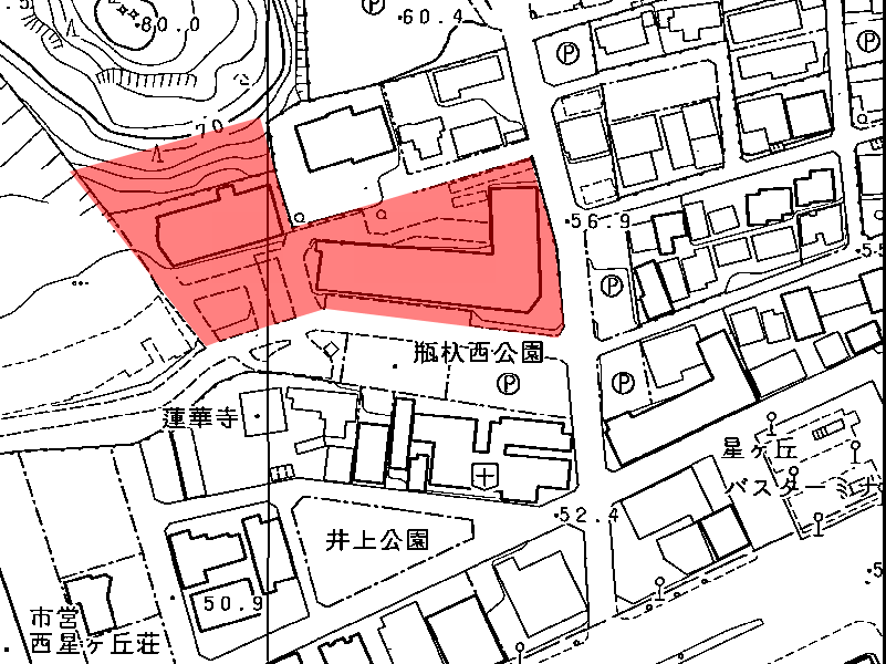 地図：シティ・ライフ星ケ丘