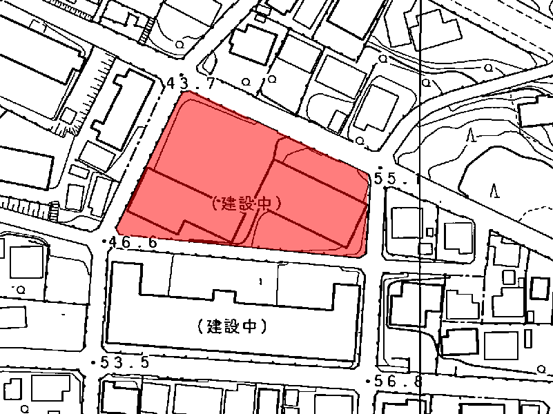 地図:プレシアスコート鹿子町