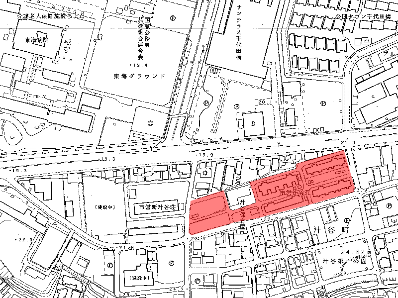 地図:市営 汁谷荘