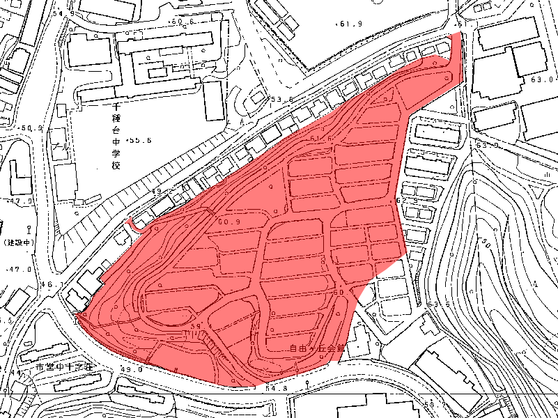地図：市営 金児荘