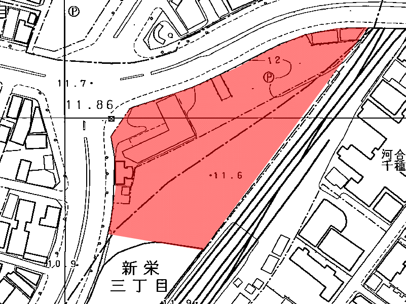 地図：公団千種南市街地再開発