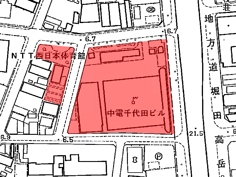 地図:中部電力(仮称)松ケ枝ビル
