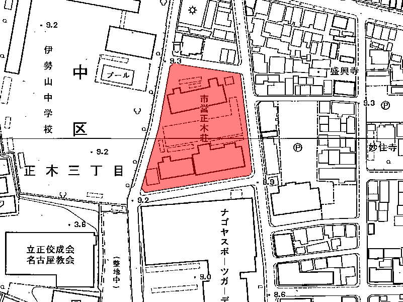 地図:市営 正木荘