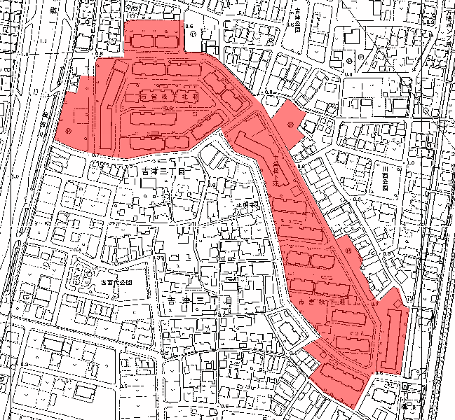 地図：市営松下住宅