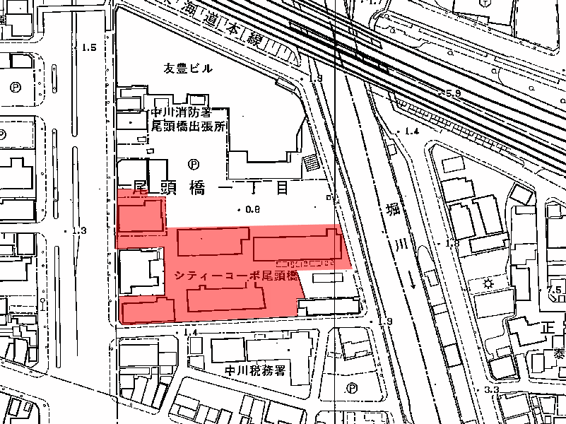 地図：シティコーポ尾頭橋