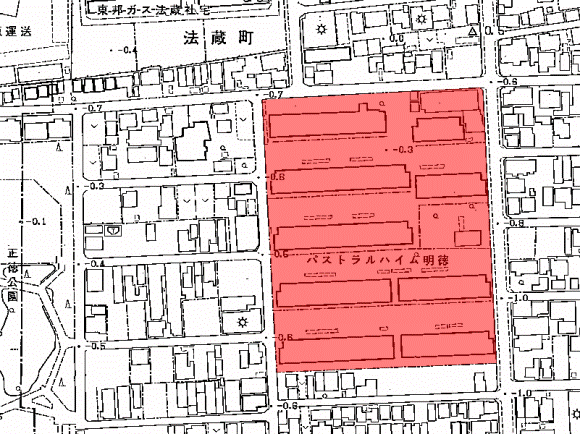 パストラルハイム明徳の地図
