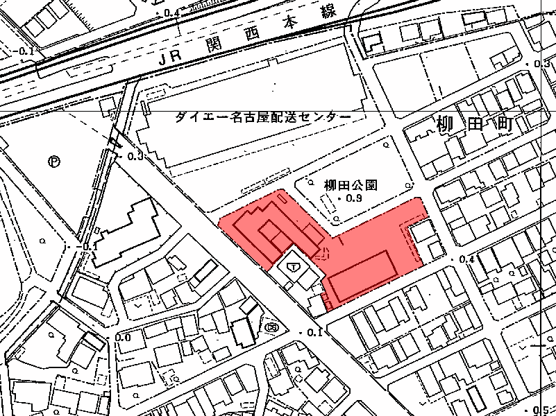 地図：百五銀行八田社宅寮