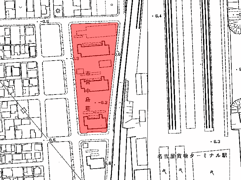 地図:市営中島公営住宅
