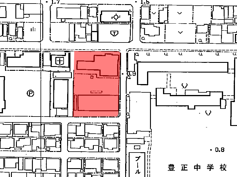 地図:佐藤工業稲葉地社宅・寮