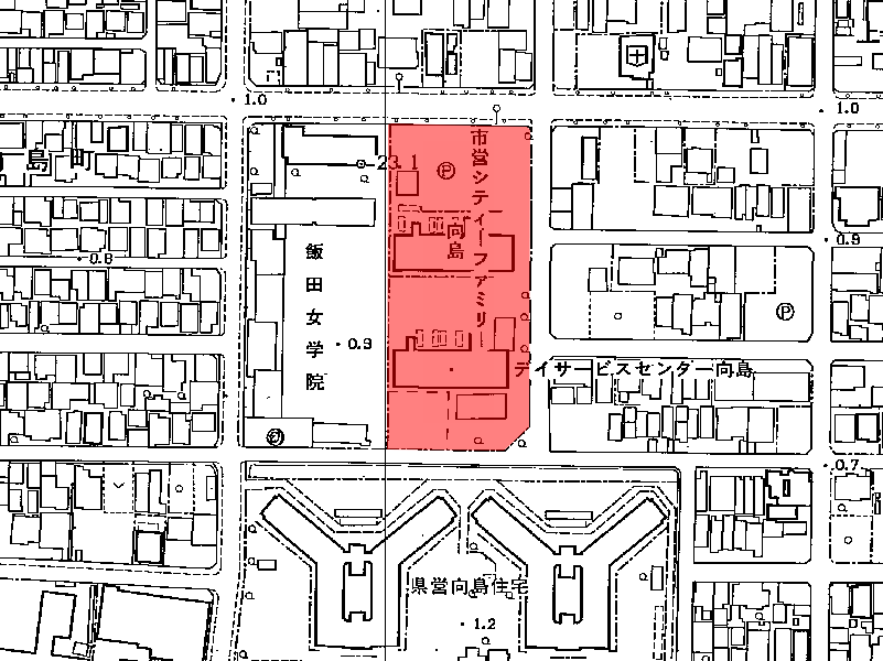 地図:市営 向島荘