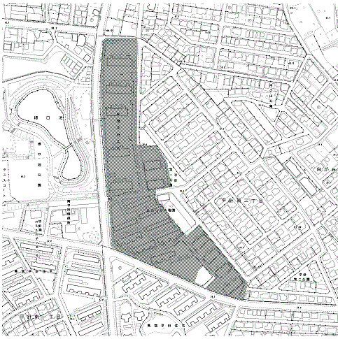 地図:県営平針住宅(Aブロック)