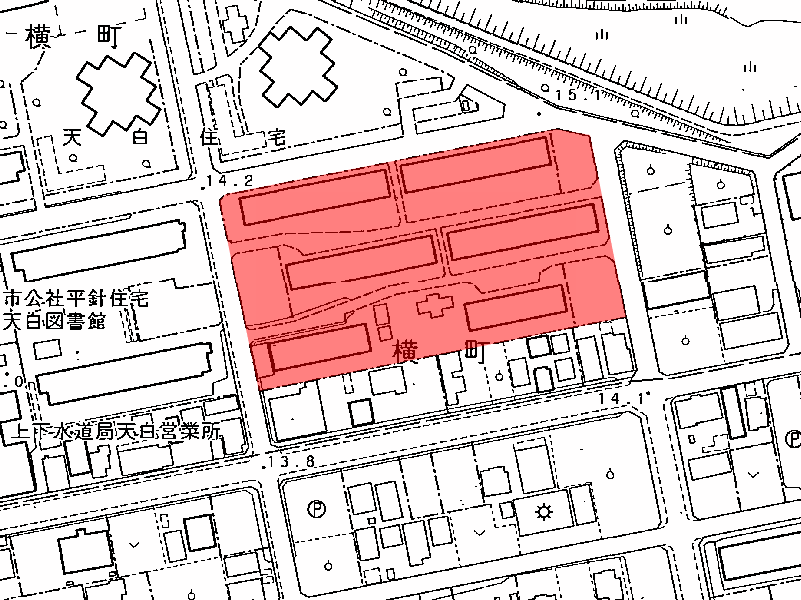 地図：天白住宅(第1)