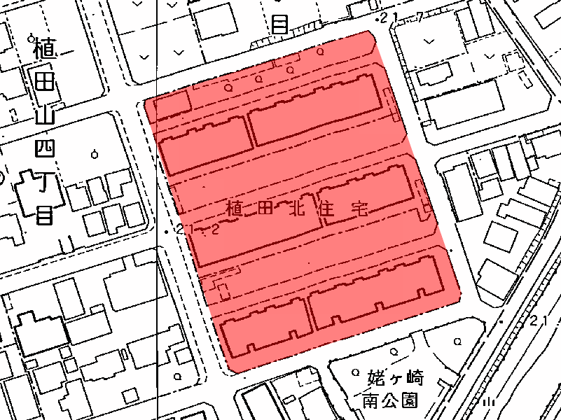 地図：植田北住宅