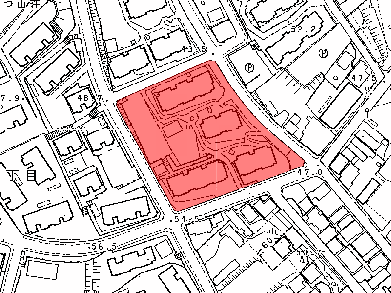 地図:市営一ツ山荘