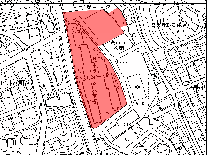 地図：日本ガイシ八事寮