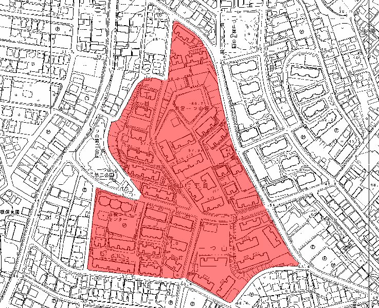 地図:市営一ツ山荘(中)