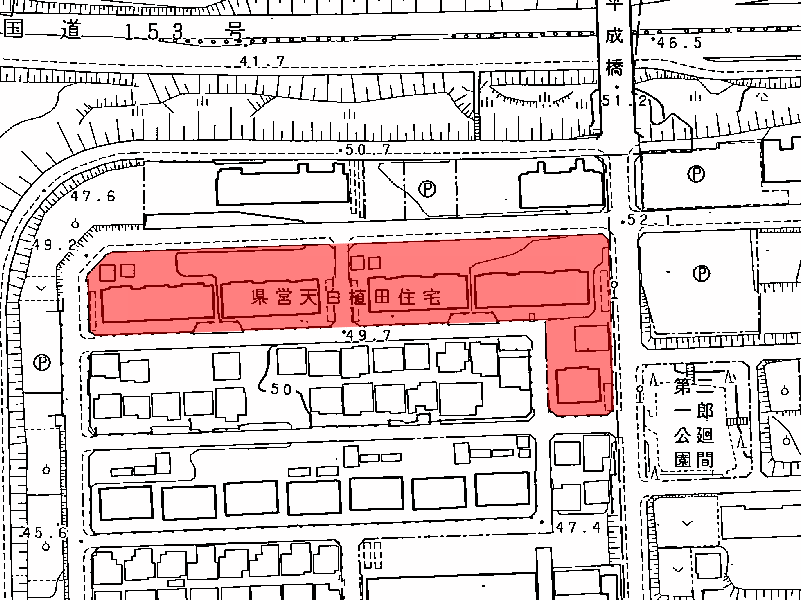 地図:天白植田住宅