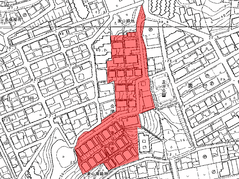 地図：サニ-ヒル表山