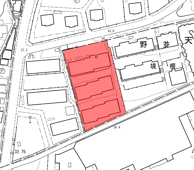 地図:グリ-ンヒル相生山第2