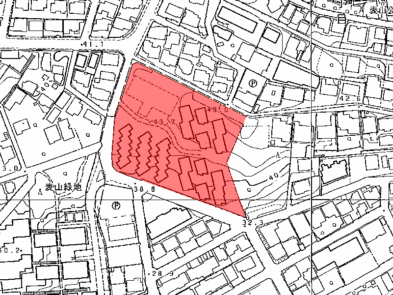 地図:(株)竹中工務店八事家族寮(株)竹友寮