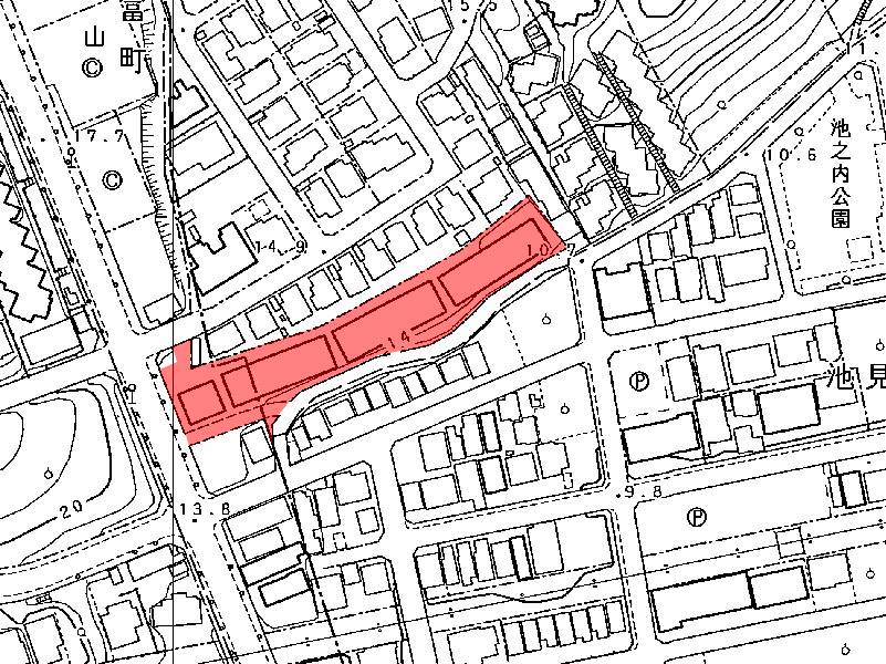 地図:藤和八事表山テラスハウス