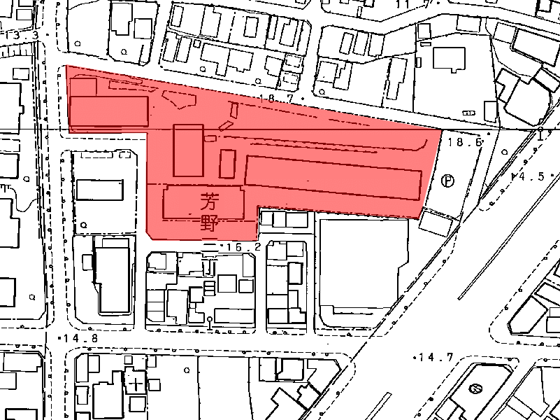 地図：ダイアパレス東白壁