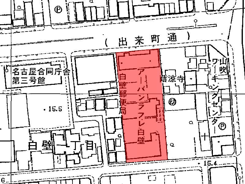 地図：アーバンラフレ白壁