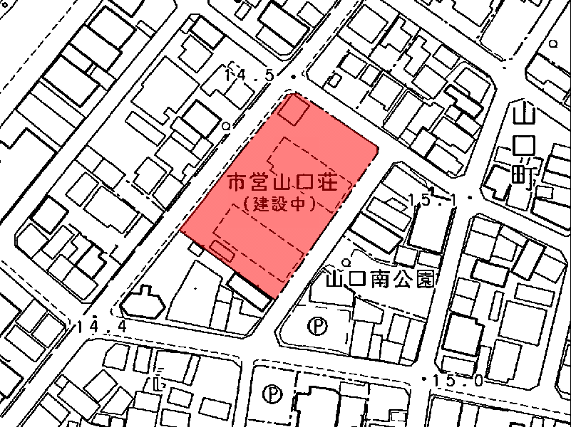 地図：市営　山口荘