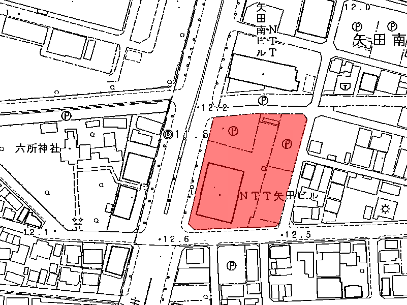 地図：NTT矢田ビル(クラフトナゴヤドーム)