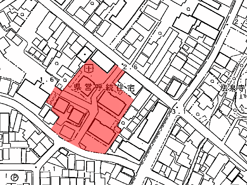 地図：県営呼続団地